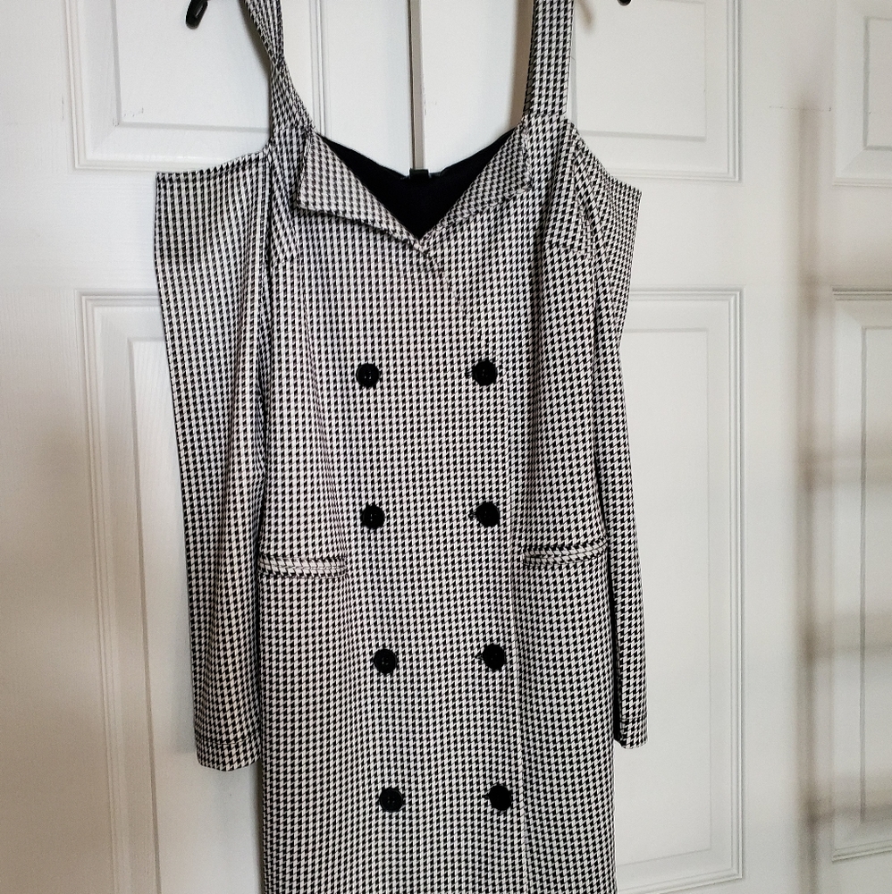 Off shoulder jacket dress